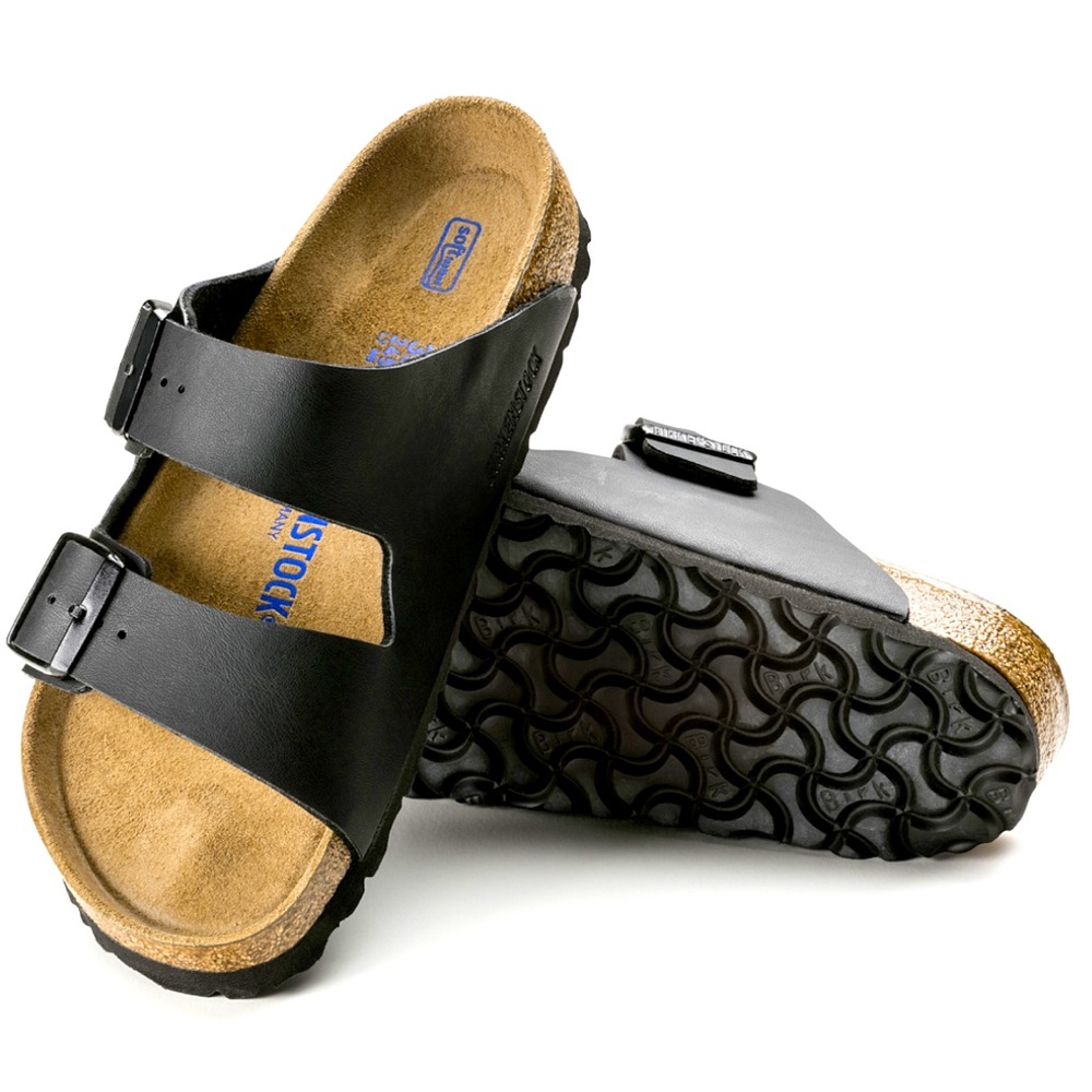 Birkenstock Black oiled Arizona Soft footbed sandals